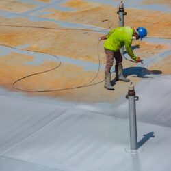 A,Male,Worker,Holding,An,Industrial,Spray,Gun,Used,For
