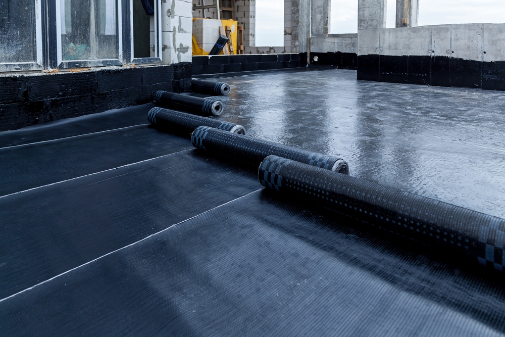 Laying,And,Installation,Of,Roofing,,Bituminous,Waterproofing,Of,An,Apartment