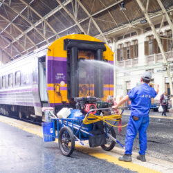 Bangkok,,Thailand,-,July,4,,2019,:,Cleaning,Employee,Washing